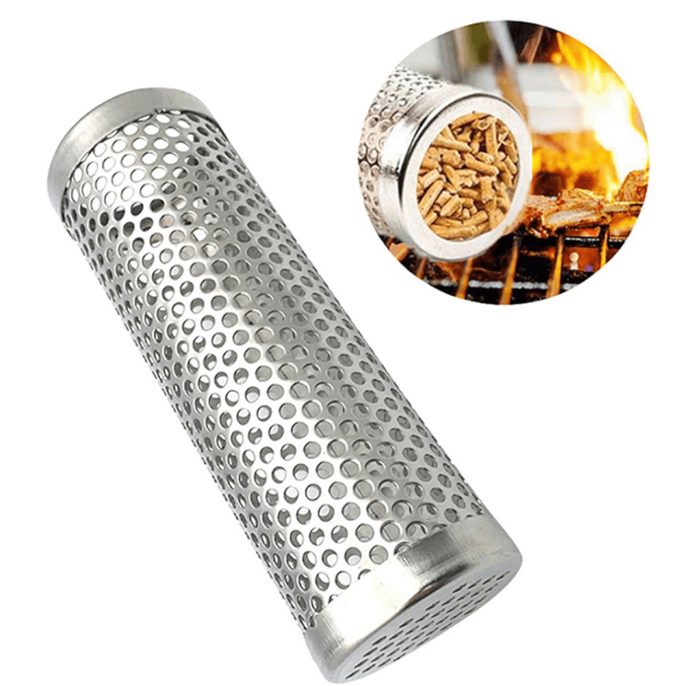 ท่อใส่ไม้รมควัน บาร์บีคิว KINGBE สแตนเลสสตีล304 6นิ้ว_1